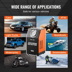 Savuvuototesteri ajoneuvoille 12-volttinen sisäänrakennetulla ilmapumpulla kaksitilainen ilmamoodi ja savumoodi