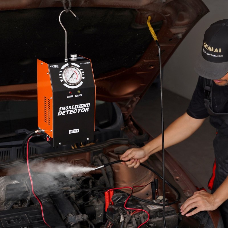 Savuvuototesteri ajoneuvoille 12-volttinen sisäänrakennetulla ilmapumpulla kaksitilainen ilmamoodi ja savumoodi