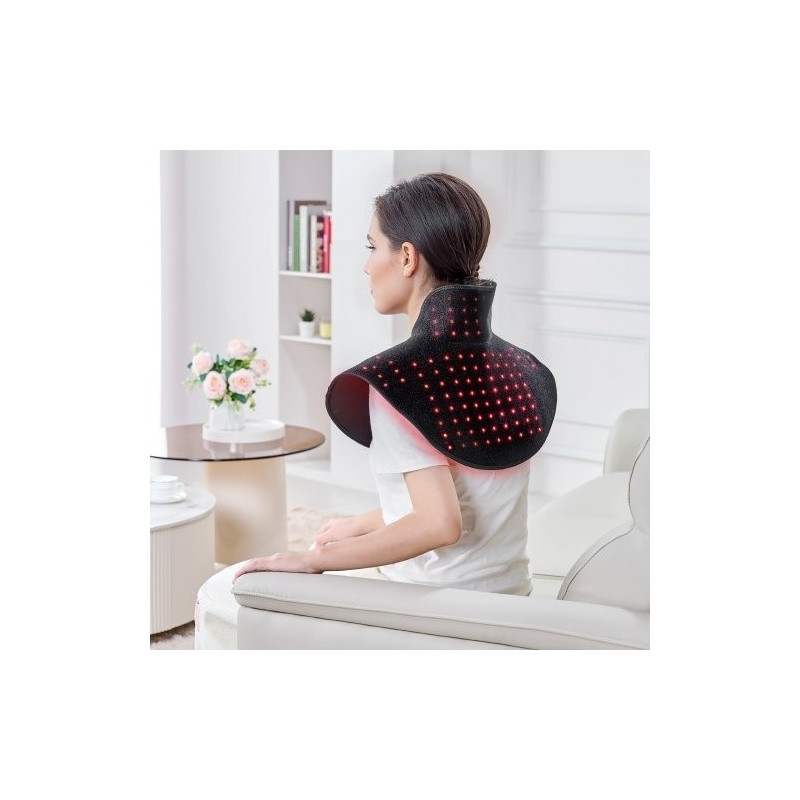 Punavalotyyny neopreenikankaasta niskalle hartioille yläselälle 660 nm 850 nm langaton