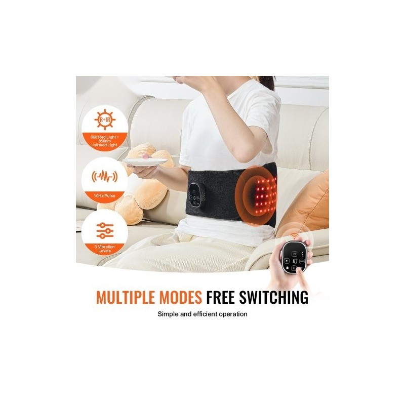 Punavalovyö neopreenikangasta 660 nm 850 nm 80 LED-valoa langaton 3000 mAh