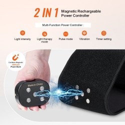 Punavalovyö neopreenikangasta 660 nm 850 nm 80 LED-valoa langaton 3000 mAh