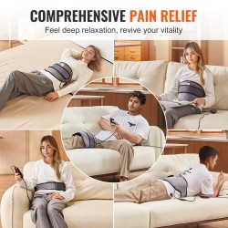 Neopreeninen kaukolämpövyö hiilikuitulämmityksellä 10 jadekiveä ja 10 turmaliinikiveä vyötärölle