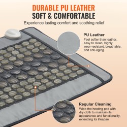 Kauko-infrapunalämpötyyny 108 jade-kiveä ja 42 turmaliinikiveä keskikoko 800 x 557 mm selälle