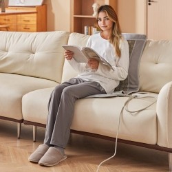 Kaukoinfrapunainen selän lämpötyyny PU-nahka 132 jadekiveä 54 turmaliinikiveä 1000 x 550 mm