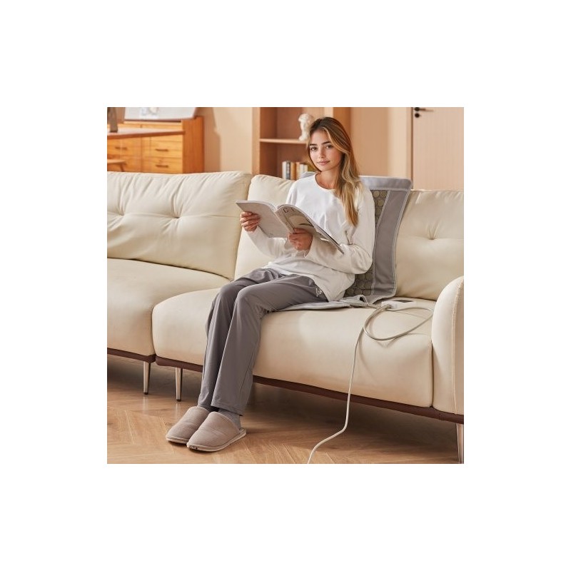 Kaukoinfrapunainen selän lämpötyyny PU-nahka 132 jadekiveä 54 turmaliinikiveä 1000 x 550 mm