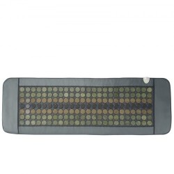 Infrapunalämpömatto PU-nahkainen 1780×604 mm koko keholle 96 jadekiveä 72 turmaliinikiveä