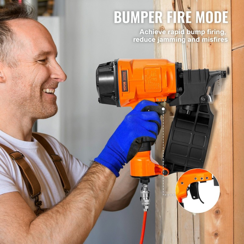 Paineilmatoiminen kelonaulain lankasidotuille 45–70 mm sivulta ladattava makasiini 250–300 naulaa