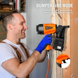 Paineilmakelanaulain alumiini muovi teräs 31–63 mm 250 naulaa syvyyden säätö