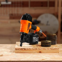 Paineilmakelanaulain alumiini muovi teräs 31–63 mm 250 naulaa syvyyden säätö