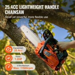 Bensiiniketjusaha 25,4 cm3 30,5 cm laipalla puunkaatoon ja karsintaan