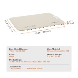 Sähköinen silikoninen rullattava lämpöalusta buffetiin ja tarjoilukäyttöön neljä säädettävää lämpötilaa lapsilukko