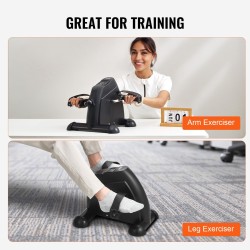 Pöydän alle poljinlaite teräs ja ABS-muovi kompaktilla koolla käsien ja jalkojen harjoitteluun