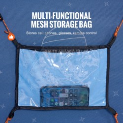 Sänkyteltta hengittävä pimennyskangas 2 sisäänkäyntiä 2000x1050x1200 mm 0,33 tuuman kuiturunko