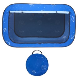 Sänkyteltta hengittävä pimennyskangas 2 sisäänkäyntiä 2000x1050x1200 mm 0,33 tuuman kuiturunko