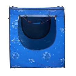 Sänkyteltta hengittävä pimennyskangas 2 sisäänkäyntiä 2000x1050x1200 mm 0,33 tuuman kuiturunko