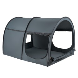 Sänkykatos hengittävä kangas 190x137x119cm 4 ovea vihreä