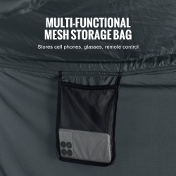 Sänkykatos hengittävä kangas 190x137x119cm 4 ovea vihreä