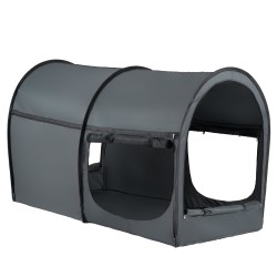 Sänkykatos hengittävä kangas 190 x 99 x 119 cm 4 ovea vihreä