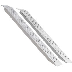 Ajoluiska alumiiniseos 1200x215 mm 2 kpl reiällinen pinta mönkijöille traktoreille ruohonleikkureille