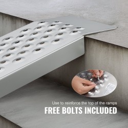 Ajoluiska alumiiniseos 1200x215 mm 2 kpl reiällinen pinta mönkijöille traktoreille ruohonleikkureille