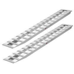 Alumiininen lastausramppipari 2400 mm pitkä 380 mm leveä 2721,6 kg