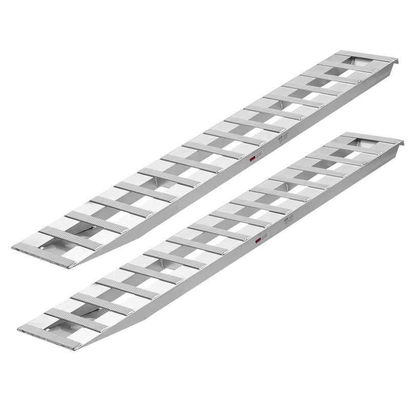 Alumiininen lastausramppipari 2400 mm pitkä 380 mm leveä 2721,6 kg