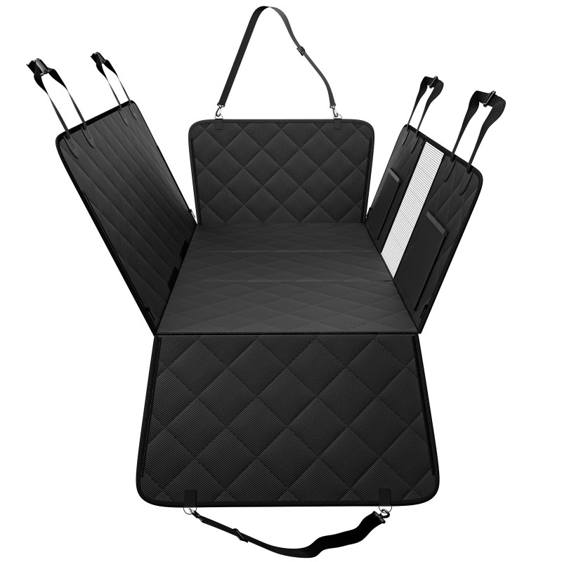 Takapenkin jatke koirille kova pohja hengittävä verkkopaneeli säilytystaskut turvavyöllä