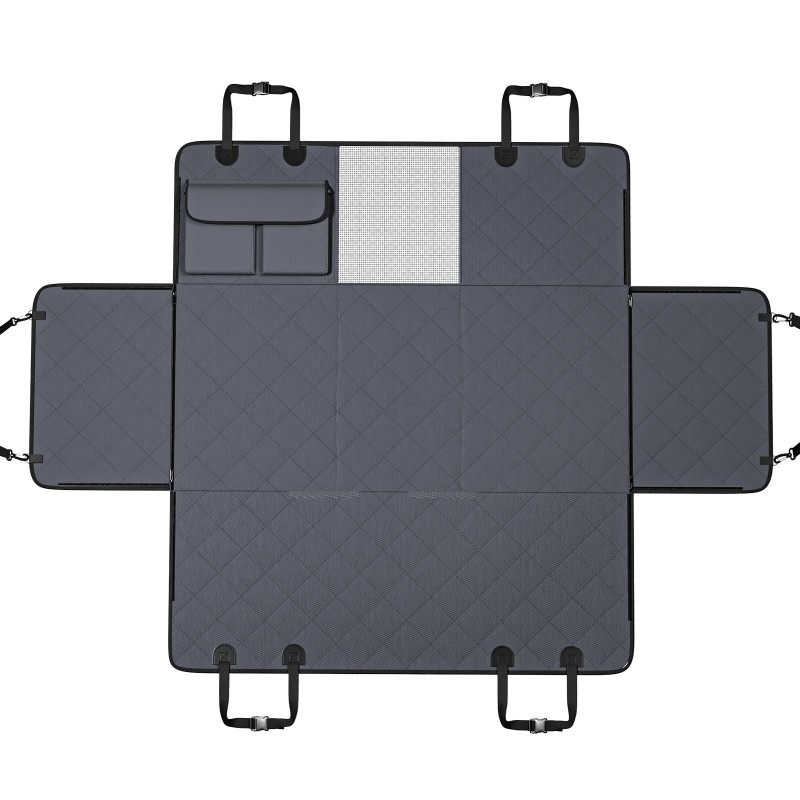 Takaistuimen jatke koiralle vedenpitävä 600D-kangas vaneripohjalla 1360×615 mm kantaa 181 kg