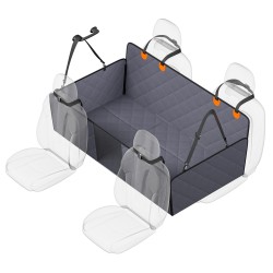 Koiran takapenkin jatke autosuoja 600D vedenpitävä kangas 2170 x 1680 mm