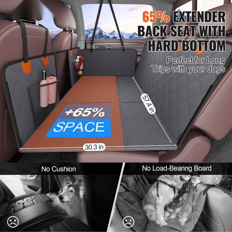 Koiran takapenkin jatke autosuoja 600D vedenpitävä kangas 2170 x 1680 mm