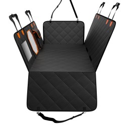 Takapenkin vedenpitävä koiran istuinsuoja 600D Oxford 1310x600 mm verkkopaneelilla säilytystaskuilla