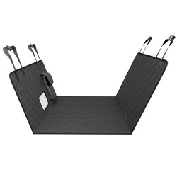 Takapenkkisuoja koiralle vedenpitävä 600D Oxford kangas verkkopaneeli säilytystasku 1680 x 1360 mm