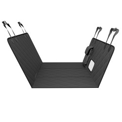 Takapenkkisuoja koiralle vedenpitävä 600D Oxford-kangas verkkopaneeli säilytystasku 1680 x 1360 mm