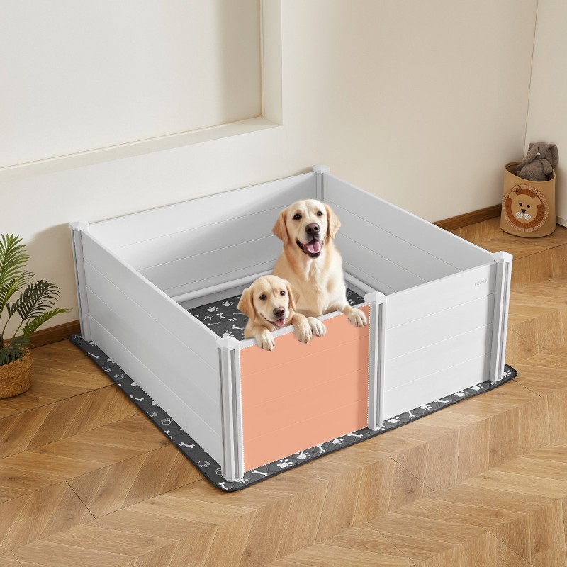 Pentulaatikko PVC-muovi 1520 x 1520 x 610 mm sisäkäyttöön erityisen suurille koirille