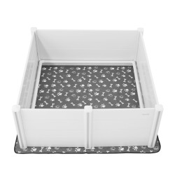 Pentulaatikko PVC-muovi 1520 x 1520 x 610 mm sisäkäyttöön erityisen suurille koirille