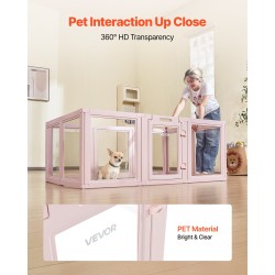 Muovinen pentulaatikko 1,54 x 1 x 0,6 m läpinäkyvillä PET-paneeleilla