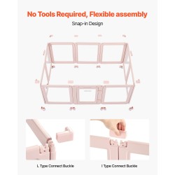 Muovinen pentulaatikko 1,54 x 1 x 0,6 m läpinäkyvillä PET-paneeleilla