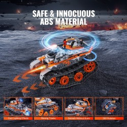 Rakennussarja ABS-muovia 554 osaa viisi mallia kaukosäädöllinen ja sovellusohjattu ladattava akku 6-vuotiaille