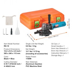 Sähköinen raudoitusleikkuri 1100W 4–40 mm pölynkeruulla kannettava