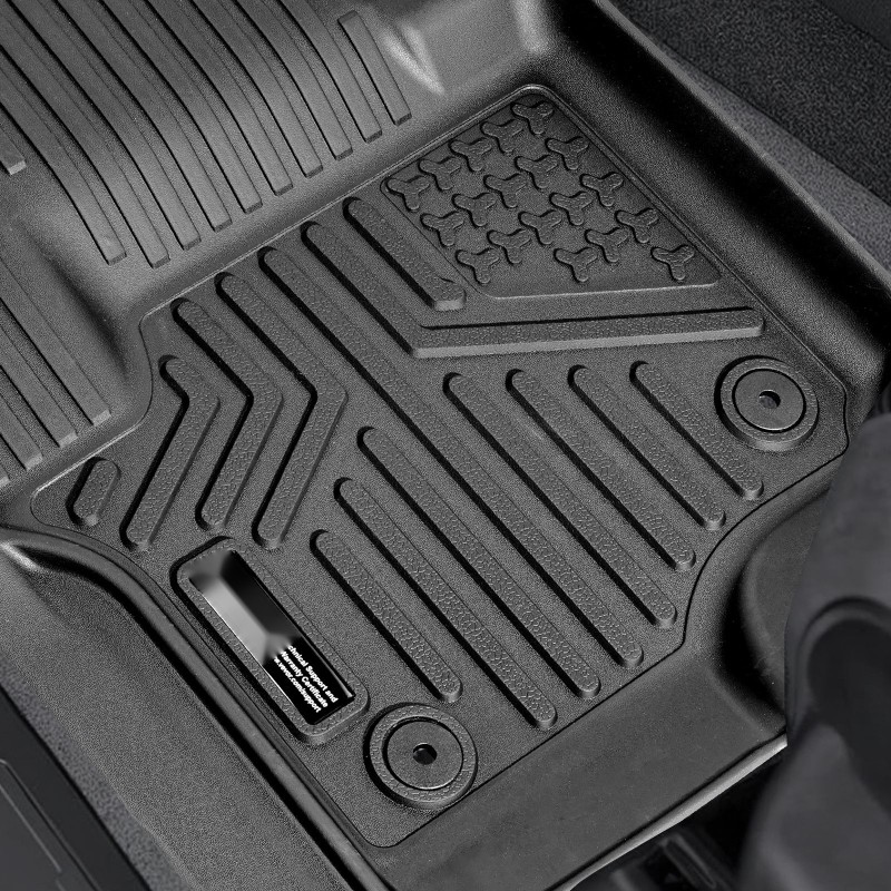 Auton TPE-lattiamatot 3-osainen etu- ja toiselle istuinriville Ford F250-F550 2017–2025 vasenkätisiin