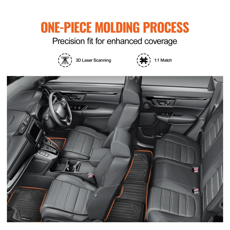 Auton lattiamatot TPE Honda CR-V hybridimalleihin 2017–2022 3-osainen vasemmanpuoleiseen ohjaukseen