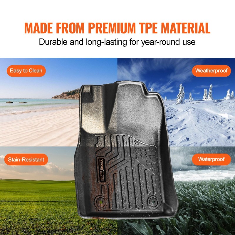 Auton TPE lattiamatot 3-osainen etu ja toiseen penkkiriviin musta Durango Grand Cherokee