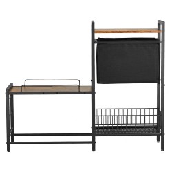 Korotettu koiran ruokakuppiteline säädettävällä korkeudella metallirungolla ja säilytyskaapilla sopii eri kokoisille koirille