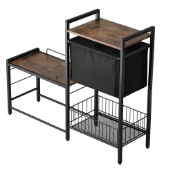 Korotettu koiran ruokakuppiteline säädettävällä korkeudella metallirungolla ja säilytyskaapilla sopii eri kokoisille koirille