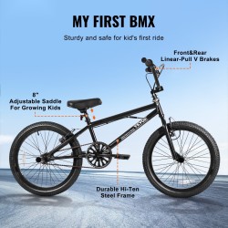 BMX-polkupyörä teräsrunko 20-tuumaiset renkaat 360 asteen jarruroottori neljä tappia