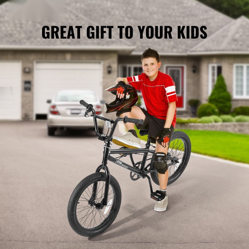 BMX-pyörä 18-tuumaiset renkaat Hi-Ten teräsrunko 360 asteen roottori kaksinkertaiset alumiinivanteet