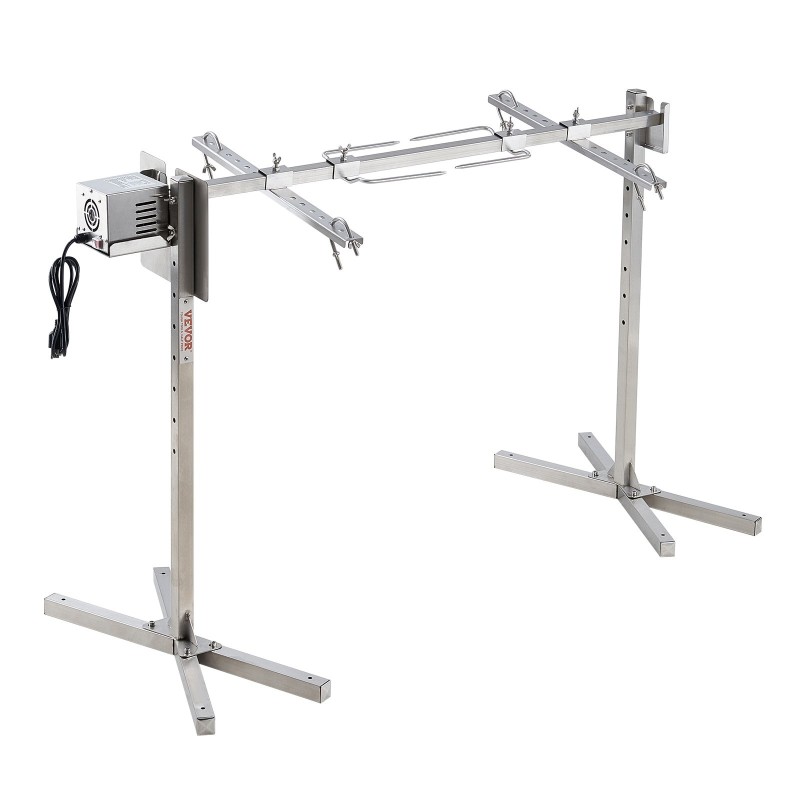 Sähköinen grillivarras ruostumattomasta teräksestä ulkokäyttöön 1108 mm 41 kg kokonaisille eläimille