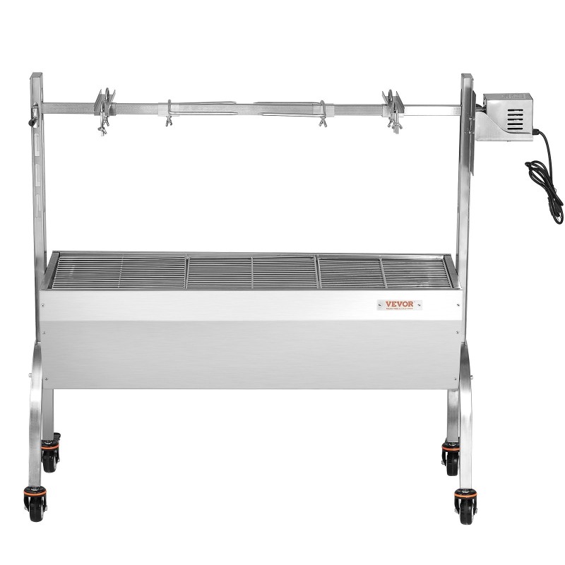 Roottisserie-grilli ulkokäyttöön ruostumaton teräs 52W kantavuus 89,8 kg