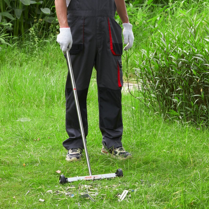 Magneettiharava 15-tuumainen pyörillä säädettävällä varrella teleskooppisella magneettipoimintatyökalulla 3,6 kg vetovoimalla
