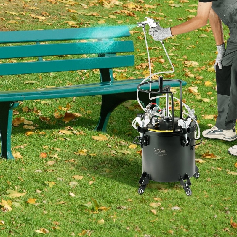 Paineistettu maalisäiliö 20 l teräs 70 psi koti ja teollisuus